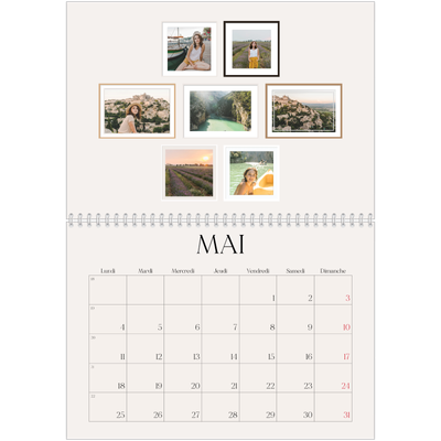 Calendrier photo A4 double (30 x 40 cm) — Galerie de mur photo [couverture]