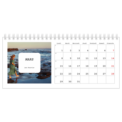 Calendrier de bureau — Toute l'histoire [Mars]