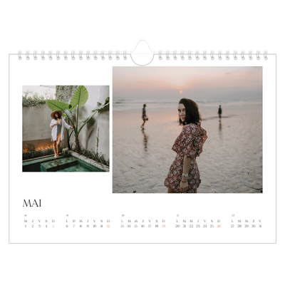 Calendrier photo A4 — Surf & couchers de soleil [couverture]