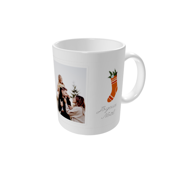 Mug personnalisé — Arbre de Noël rustique