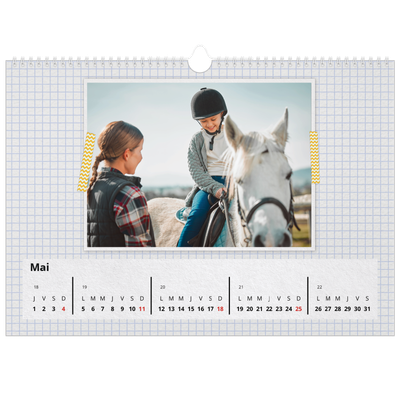 Calendrier photo A3 — Scrapbooking [couverture]