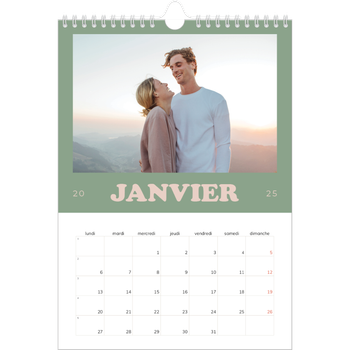 Calendrier photo A4 — Cadres rétro