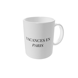 Mug personnalisé — Rêve parisien en noir et blanc
