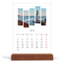 Calendrier de bureau support bois - portrait  — Fragments de voyage [couverture]