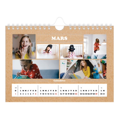 Calendrier photo A5 — Chronique de l'année [Mars]