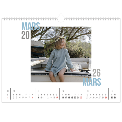 Calendrier photo A3 — Type de couple [Mars]