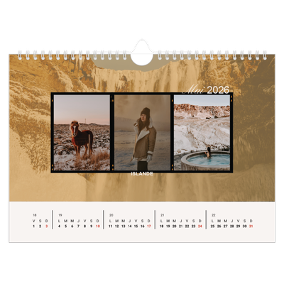 Calendrier photo A4 — Envie d'aventures [couverture]