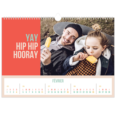 Calendrier photo A3 — Fun et moderne [Février]