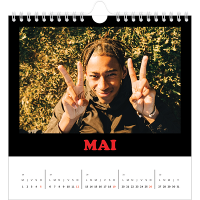 Calendriers annuels carré — Fun Typo [couverture]