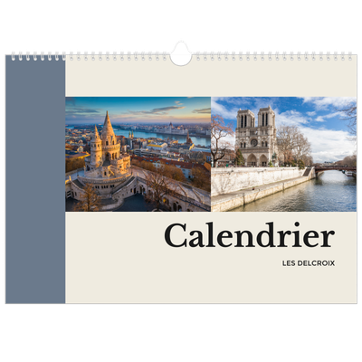 Calendrier photo A3 — Vues du monde [couverture]