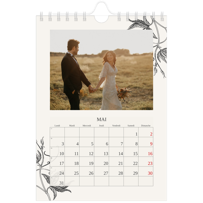 Calendrier photo A5 — Encre & lierre [Mai]