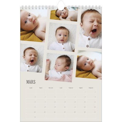Calendrier photo A4 (20 x 30 cm) — Souvenirs en mouvement [Mars]
