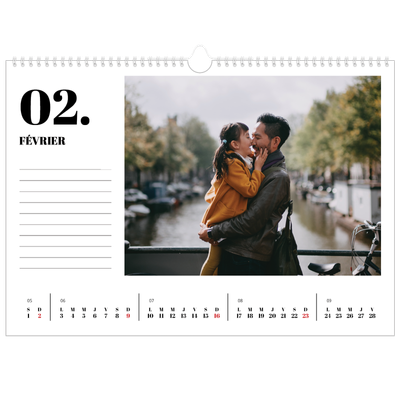 Calendrier photo A3 — Sérif et moments [Février]