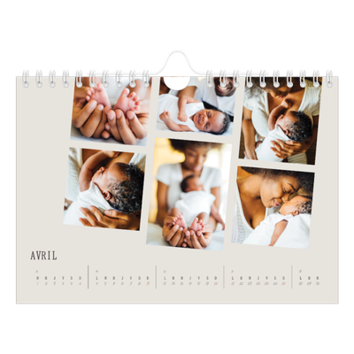 Calendrier photo A5 — Souvenirs en mouvement [Avril]