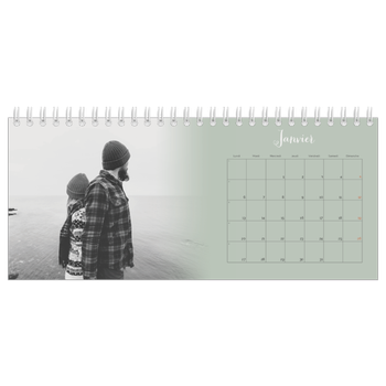 Calendrier de bureau — Fondu argile
