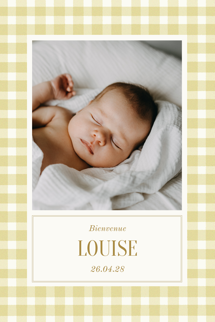 Cartons d'invitation — Douceur vichy