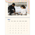 Calendrier photo A4 double (30 x 40 cm) — Rayures rétros [couverture]