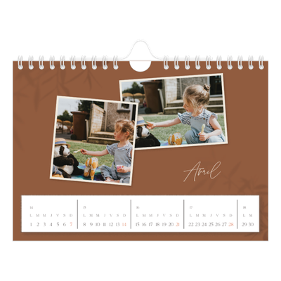 Calendrier photo A5 — Terre à terre [Avril]