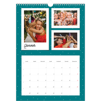 Calendrier photo A3 — Cliché rétro pop