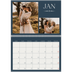 Calendrier photo A4 double (30 x 40 cm) — Ardoise et sérifs [Janvier]