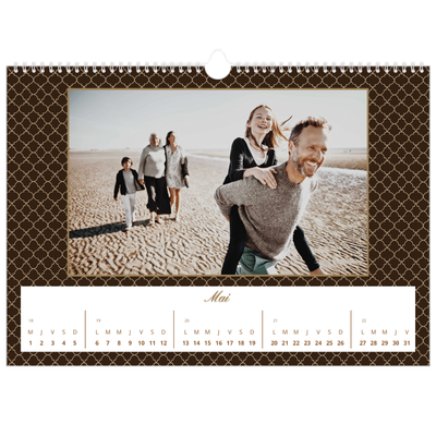 Calendrier photo A3 — Noir et blanc vintage [couverture]