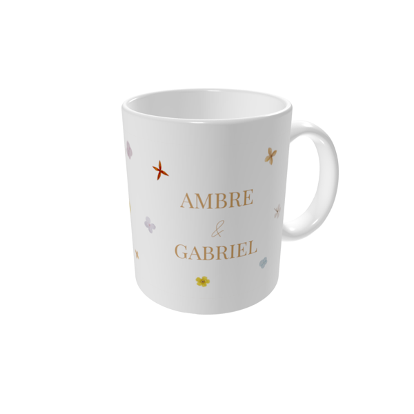Mug personnalisé — Confetti de pétales