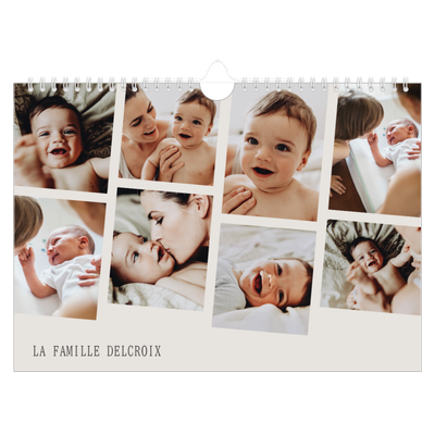 Calendrier photo A4 — Souvenirs en mouvement [couverture]