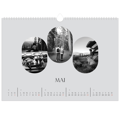 Calendrier photo A3 — Sur la route [couverture]