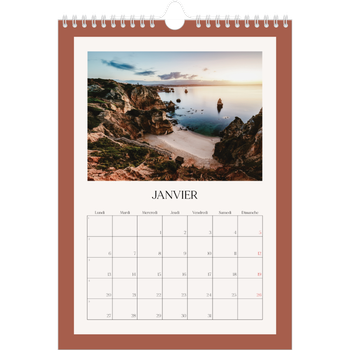 Calendrier photo A4 — Couleurs classiques