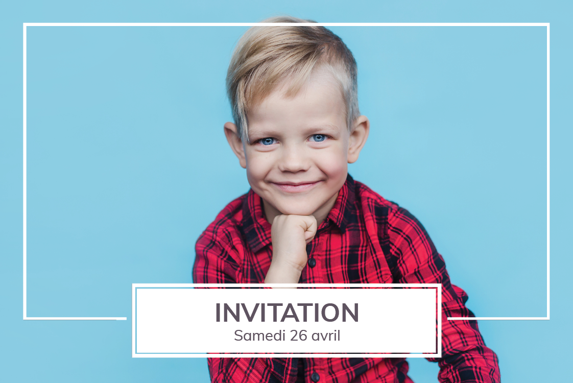 Cartons d'invitation — Ligne blanche