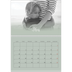 Calendrier photo A4 double (30 x 40 cm) — Fondu argile [Mars]