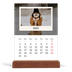Calendrier de bureau support bois - portrait  — L'édition portrait [Mars]