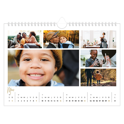Calendrier photo A4 — Manuscrit [Mars]