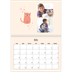 Calendrier photo A4 double (30 x 40 cm) — Pattes de chat et gribouillis [Avril]