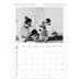 Calendrier photo A4 (20 x 30 cm) — Accent rouge [Janvier]