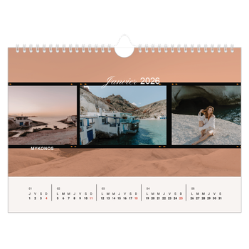 Calendrier photo A4 — Envie d'aventures