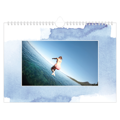 Calendrier photo A4 — Effet aquarelle [couverture]