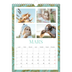 Calendrier photo A4 (20 x 30 cm) — Papier peint floral [Mars]
