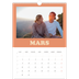 A3 Calendrier annuel — Cadres rétro [Mars]