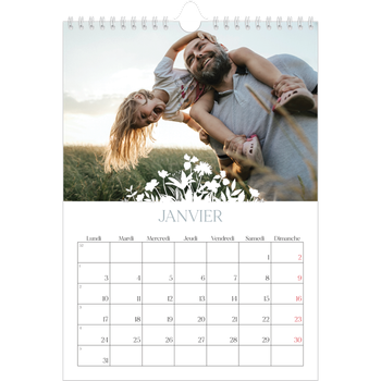 Calendrier photo A4 — Invitation champêtre