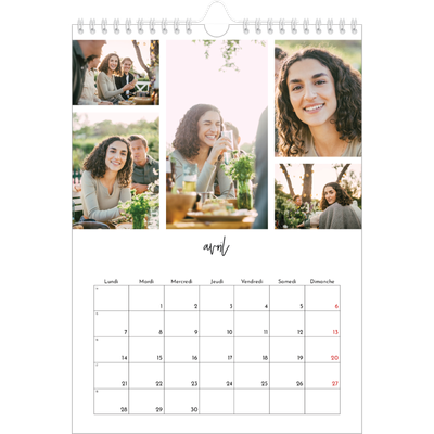 Calendrier photo A4 (20 x 30 cm) — Arrangements photo [Avril]