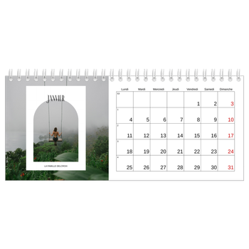 Calendrier de bureau — L'arche ouverte