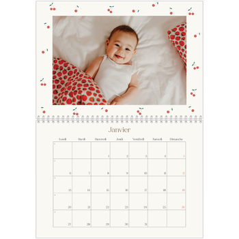 Calendrier photo A4 double — Cerise sur le bonheur