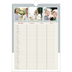 Calendrier familial A4 — Agenda palette naturelle - Famille de 3 [Janvier]