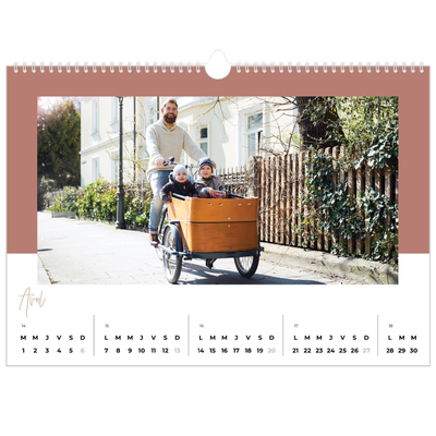 Calendrier photo A3 — Palette naturelle [Avril]