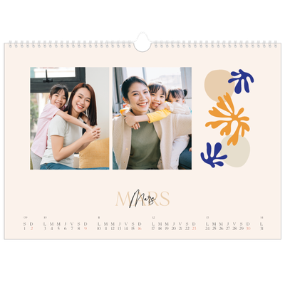 Calendrier photo A3 — Coraux minimalistes [Mars]