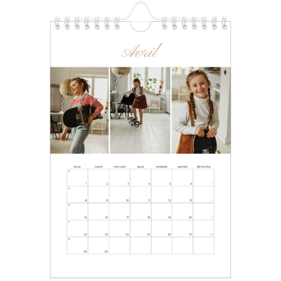 Calendrier photo A5 — Diaporama [Avril]