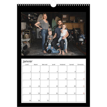 Calendrier photo A3 — Bodures noires