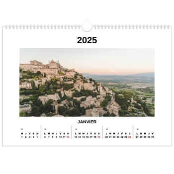 Calendrier photo A3 — Simple photo