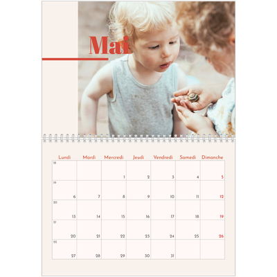 Calendrier photo A4 double (30 x 40 cm) — Inspiration 90 [couverture]